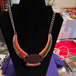 Gold and bronze necklace